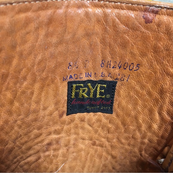 Frye Vintage Black Label Engineer Harness Motorcycle Leather Mens Moto Boots 8.5 - Picture 12 of 13